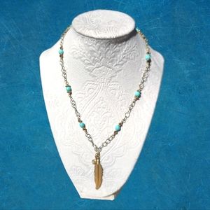 Faux turquoise Boho necklace 🪶